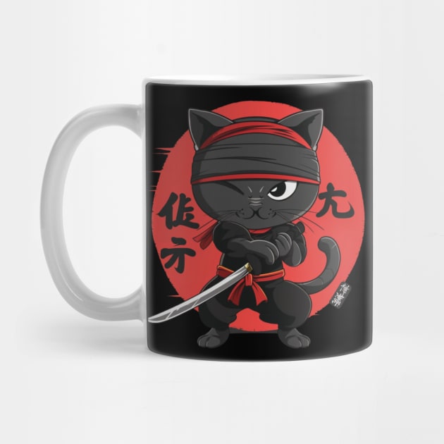 Cat Ninja Mastery Meow Prowess by Tosik Art1